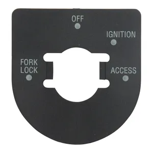 MCS Ignition switch decal. Satin black