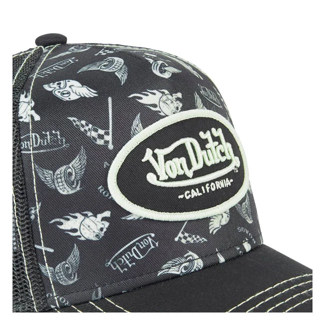 Von Dutch Dutch Lifestyle cap graphic design black/white