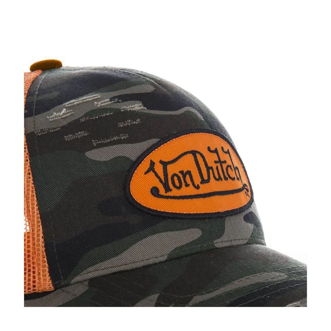 Von Dutch Dutch Heritage cap camou orange patch/net