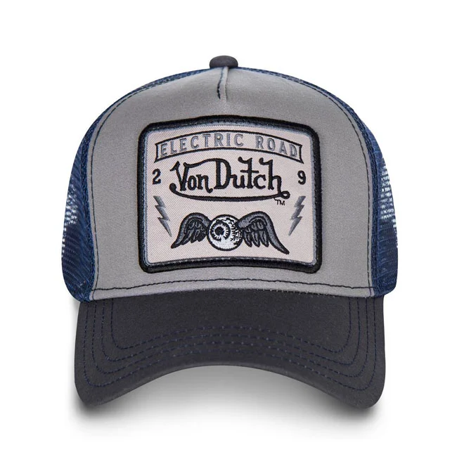 Von Dutch Heritage cap square patch blue