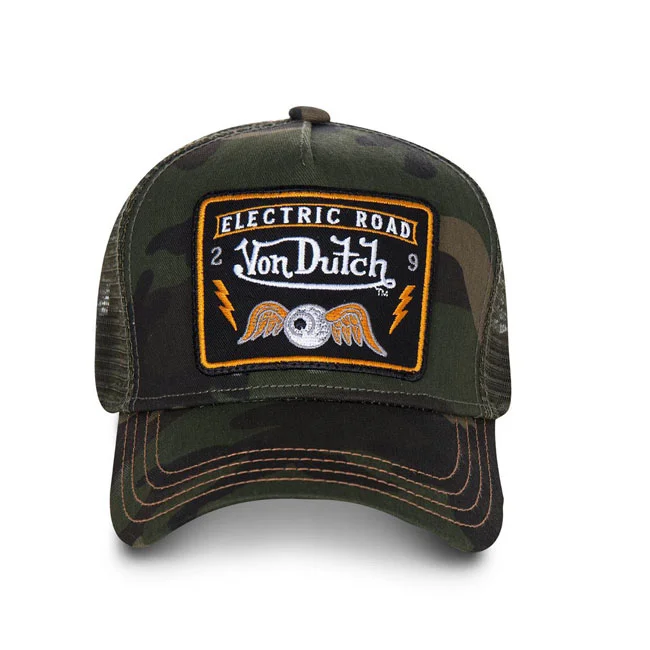 Von Dutch Dutch Heritage cap square patch camou