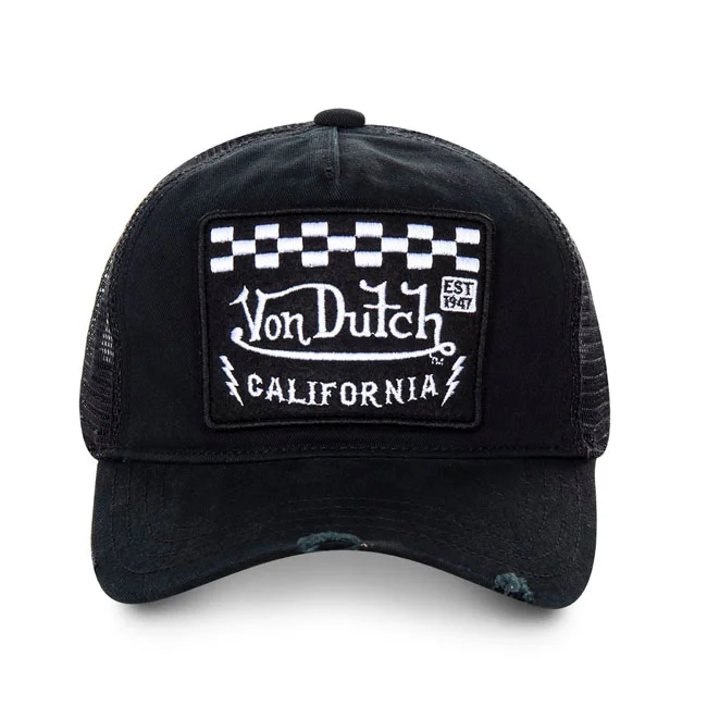 Von Dutch Dutch Heritage cap square patch racer/black