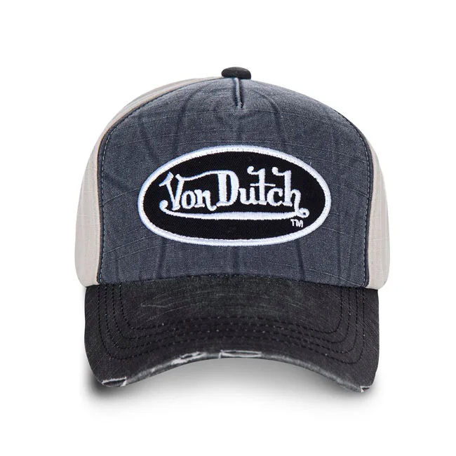 Von Dutch Permament cap denim, white, anthracite denim