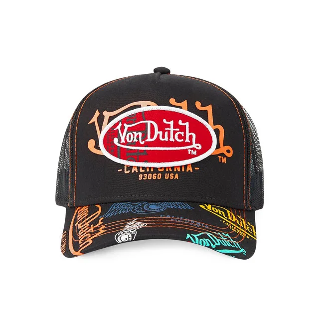 Von Dutch Dutch Logo Everywhere cap black/multicolour