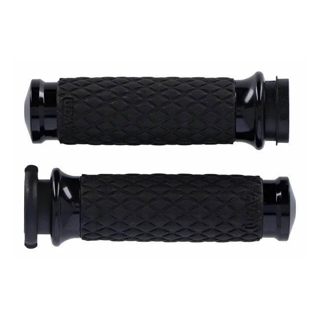 Avon Grips Grip set, Diamond Contour Air SS. Domed. Black