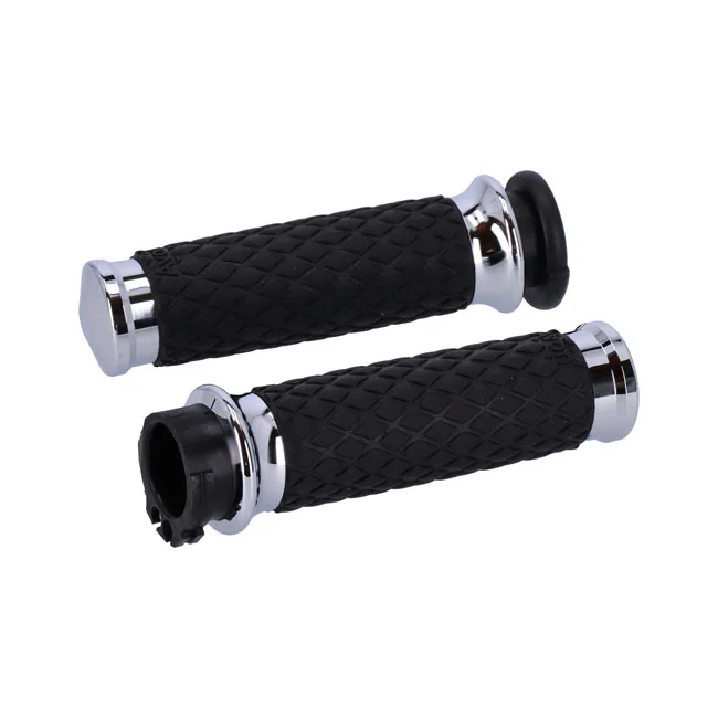 Avon Grips Grip set, Diamond Contour Air SS. Domed. Chrome