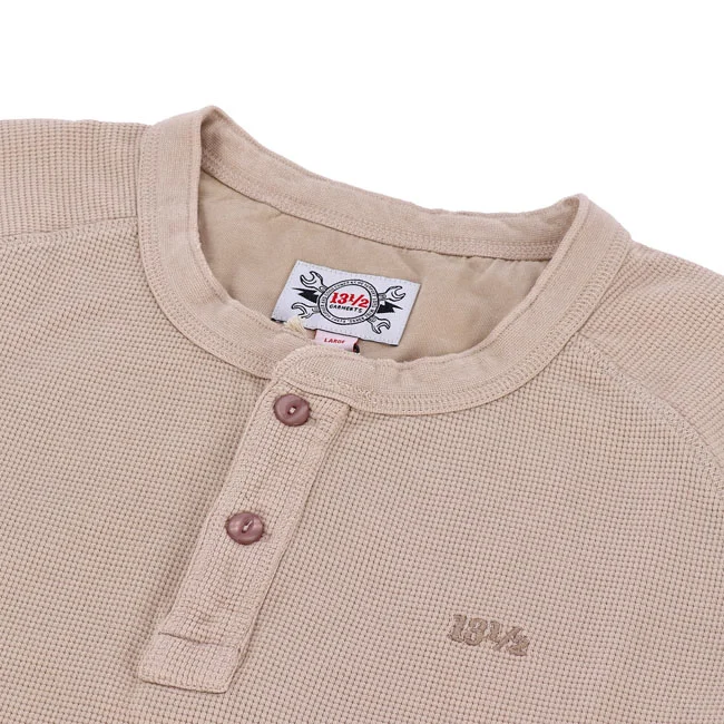 13 and a half company 1/2 Waffle jersey sand