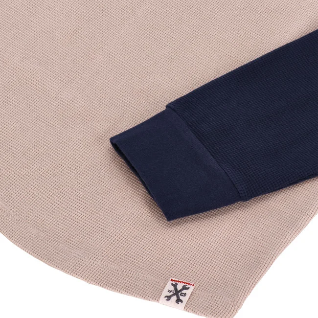 13 and a half company 1/2 Waffle jersey sand/navy