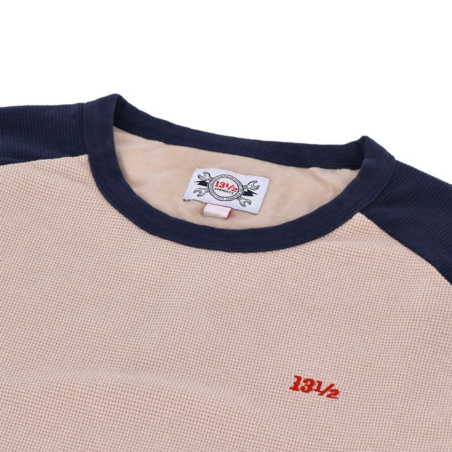 13 and a half company 1/2 Waffle jersey sand/navy