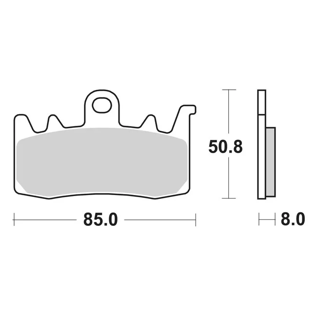 SBS Brake pads. Street Excel Sinter