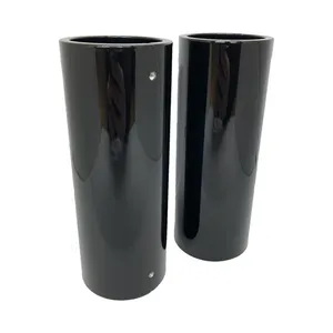 Danish Motorcycle Parts DMP, upper fork cover, 49mm. Gloss black