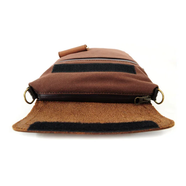 Longride Small Heritage waxed duffle/tank bag. Brown/Ranger