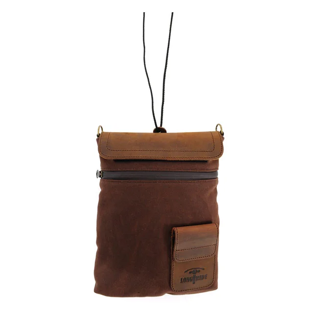 Longride Small Heritage waxed duffle/tank bag. Brown/Ranger