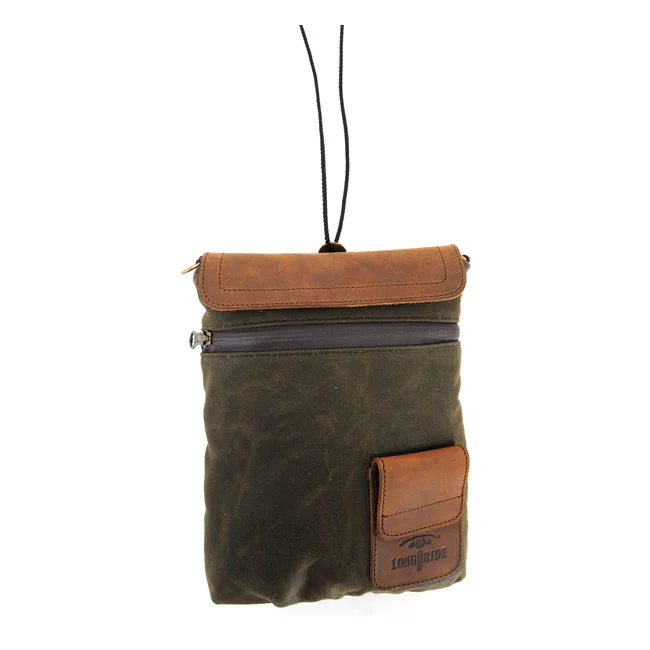 Longride Small Heritage waxed duffle/tank bag. Khaki/Ranger
