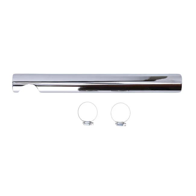 Paughco Low front heatshield. Chrome