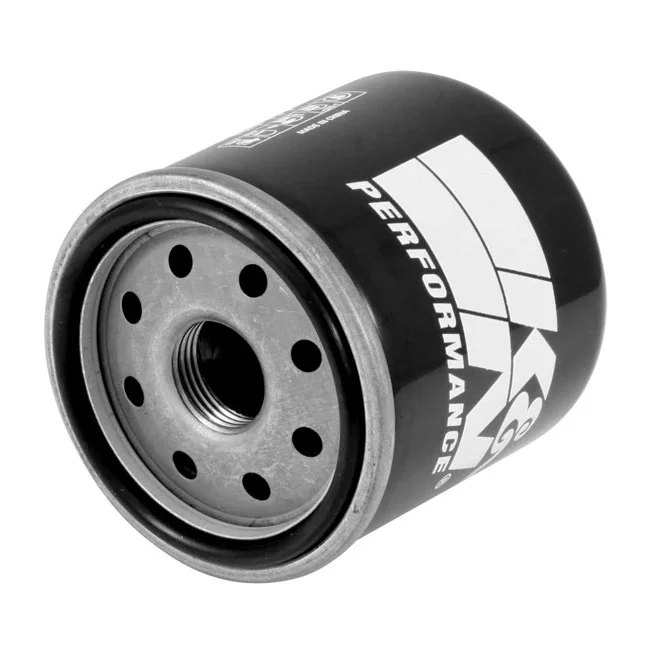 K&N Spin-on oil filter, with top nut. Black - 63806-00Y