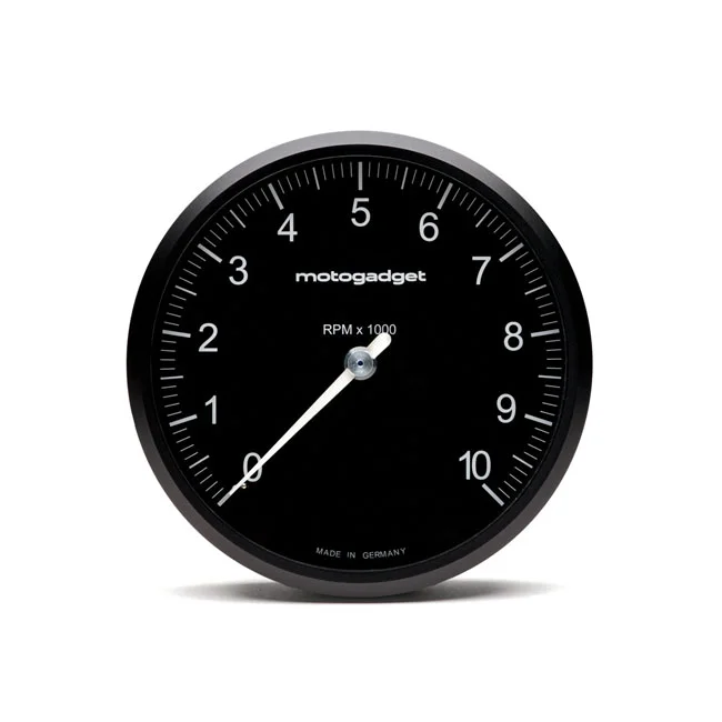 Motogadget Chronoclassic 2 ''Tacho Face''. 10.000RPM. Black B