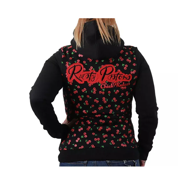 Rusty Pistons Pistons Borego female zip hoodie black