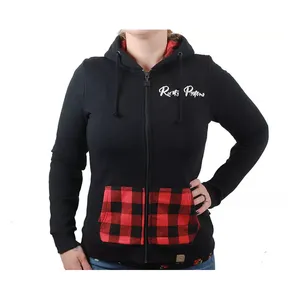 Rusty Pistons Rusty Pistons Turner female zip hoodie black/red