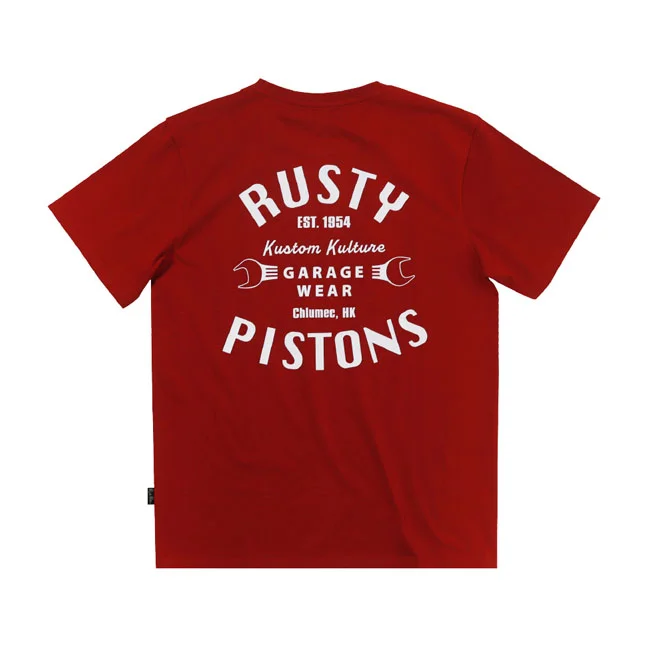 Rusty Pistons Pistons Vista t-shirt bordeaux