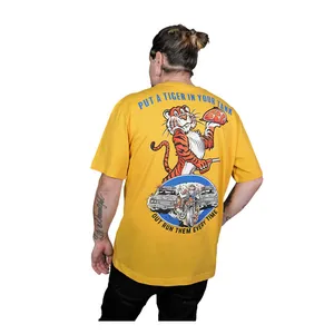 Down-n-Out Down-n-Out Tiger In Your Tank t-shirt yellow
