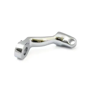 MCS XL Sportster rider foot peg bracket, left. Chrome