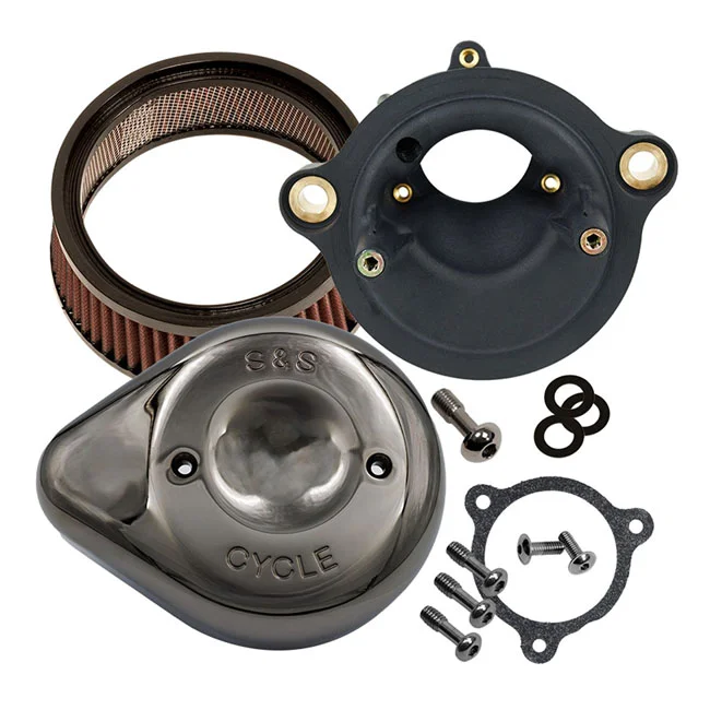 S&S Air Cleaner Kit w/Cover Stealt