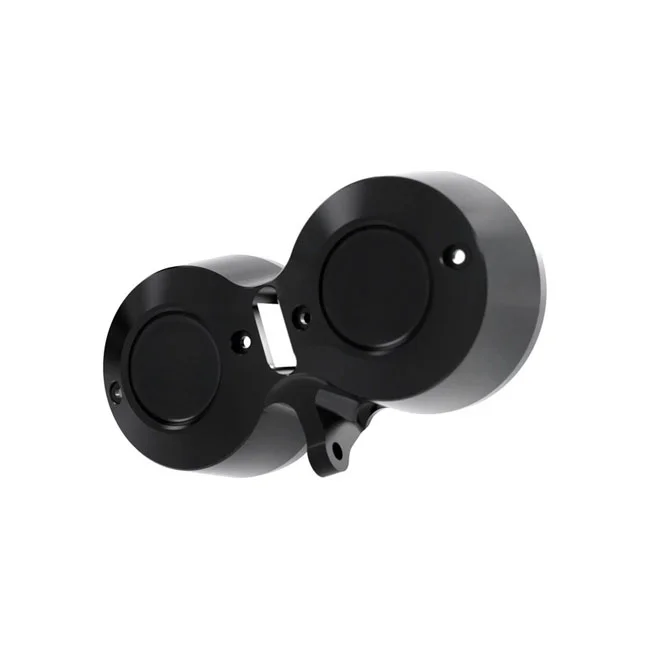 Kraus Low Rider S Twin Gauge Bucket. Black