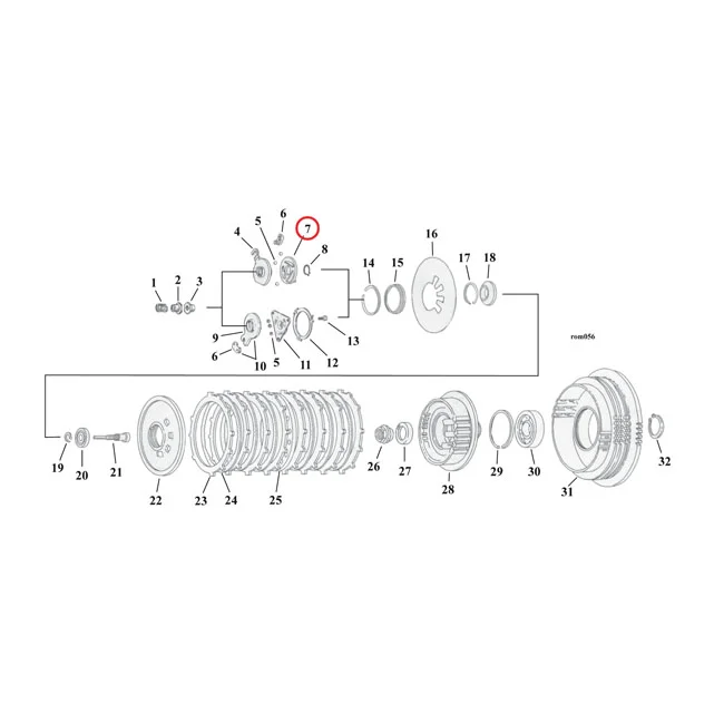 MCS Clutch, release ramp - 25453-87A