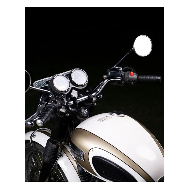 Tripmachine Trip Machine, leather handlebar grip wraps. Black