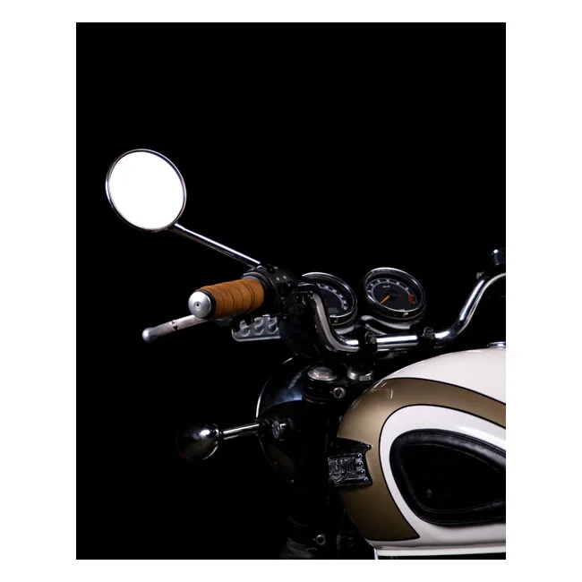 Tripmachine Trip Machine, leather handlebar grip wraps. Tan