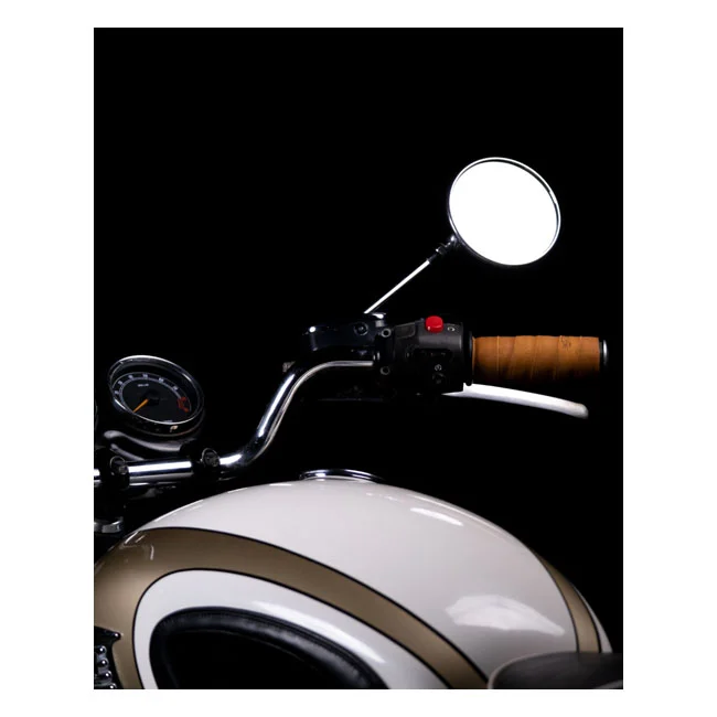 Tripmachine Trip Machine, leather handlebar grip wraps. Tan
