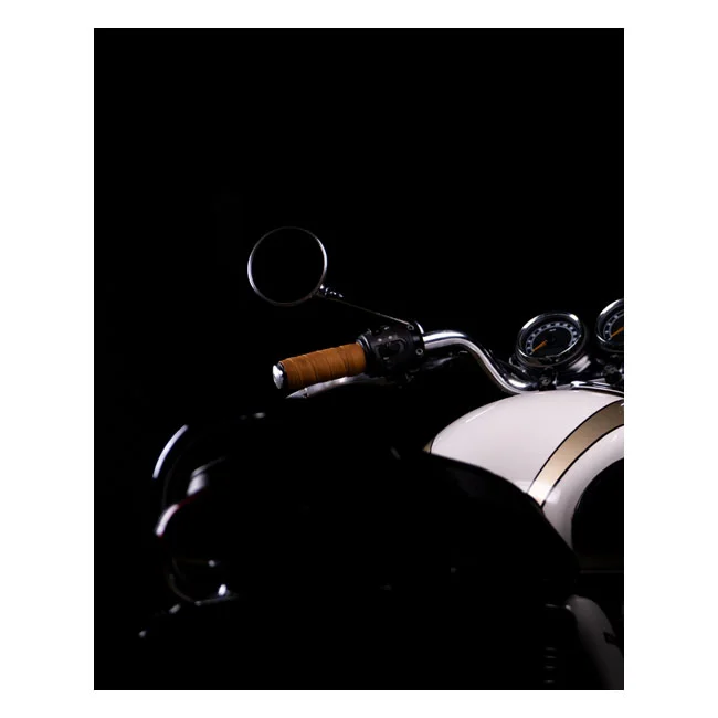 Tripmachine Trip Machine, leather handlebar grip wraps. Tan