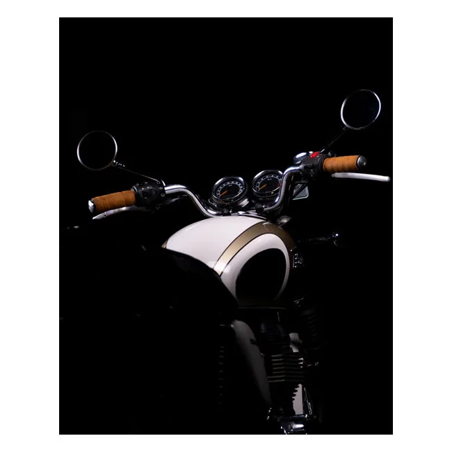 Tripmachine Trip Machine, leather handlebar grip wraps. Tan