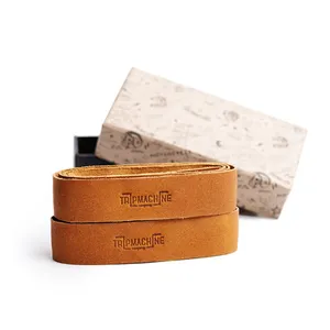Tripmachine Trip Machine, leather handlebar grip wraps. Tan
