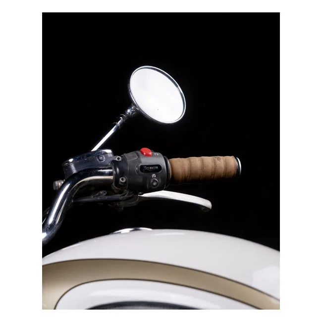 Tripmachine Trip Machine, leather handlebar grip wraps. Tobacco brown