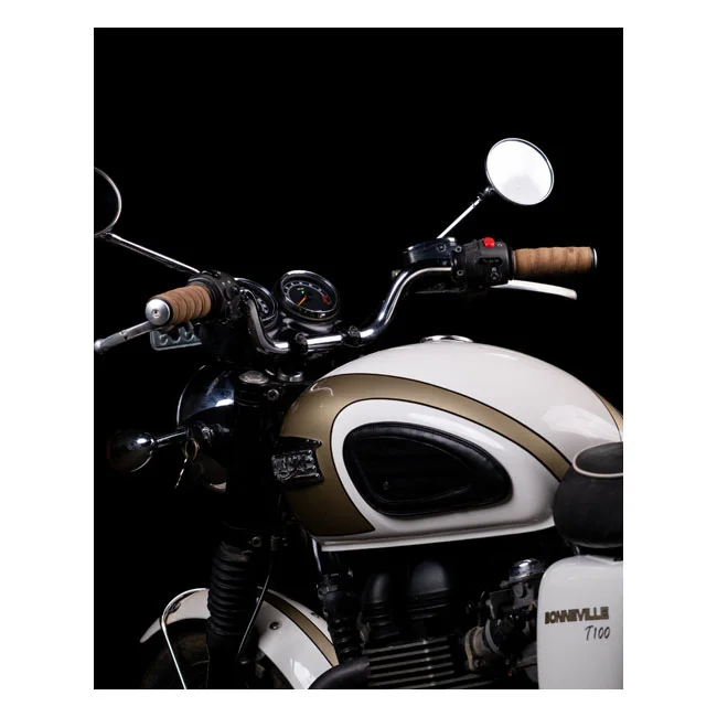 Tripmachine Trip Machine, leather handlebar grip wraps. Tobacco brown