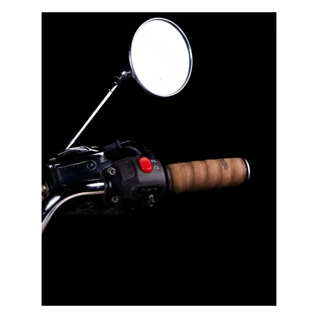Tripmachine Trip Machine, leather handlebar grip wraps. Tobacco brown