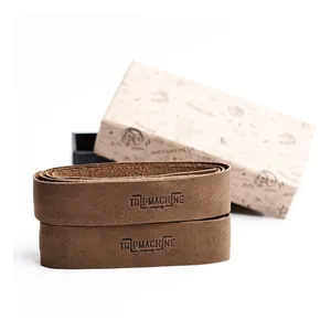 Tripmachine Trip Machine, leather handlebar grip wraps. Tobacco brown