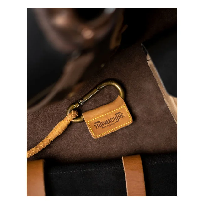 Tripmachine Trip Machine Braided key chain tan