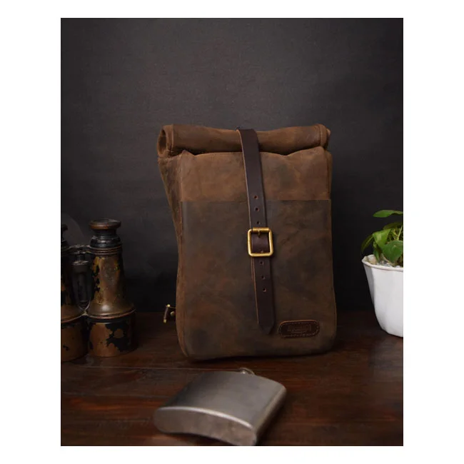 Tripmachine Trip Machine, Mini backpack/saddlebag 3.3 liter. Tobacco