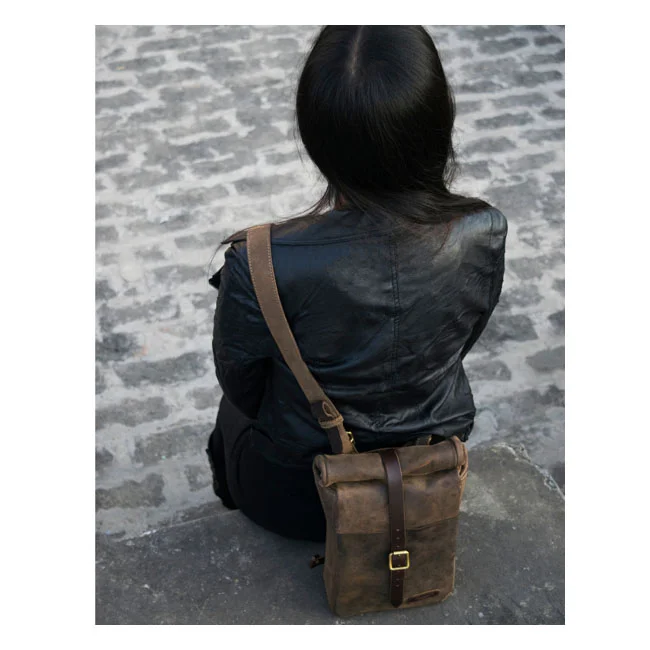 Tripmachine Trip Machine, Mini backpack/saddlebag 3.3 liter. Tobacco