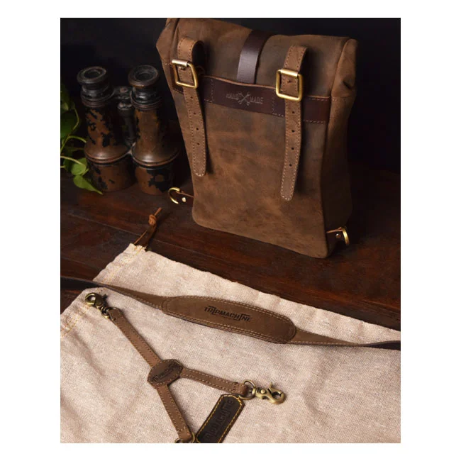 Tripmachine Trip Machine, Mini backpack/saddlebag 3.3 liter. Tobacco