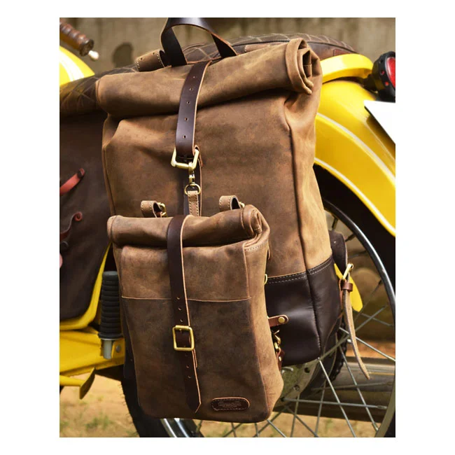 Tripmachine Trip Machine, Mini backpack/saddlebag 3.3 liter. Tobacco
