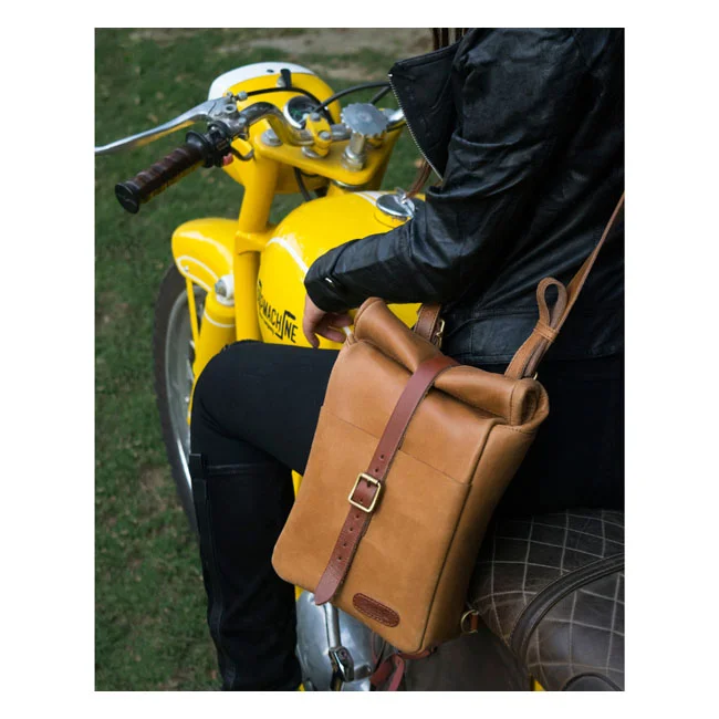 Tripmachine Trip Machine, Mini backpack/saddlebag 3.3 liter. Vintage tan