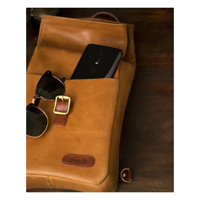Tripmachine Trip Machine, Mini backpack/saddlebag 3.3 liter. Vintage tan
