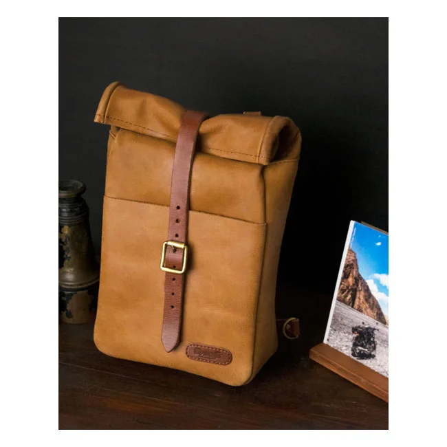 Tripmachine Trip Machine, Mini backpack/saddlebag 3.3 liter. Vintage tan