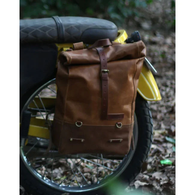 Tripmachine Trip Machine Backpack panniers vintage tan
