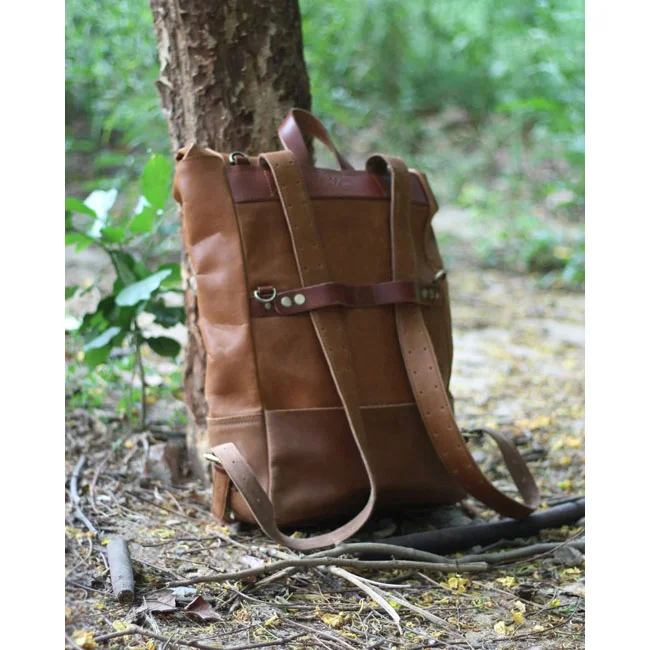 Tripmachine Trip Machine Backpack panniers vintage tan
