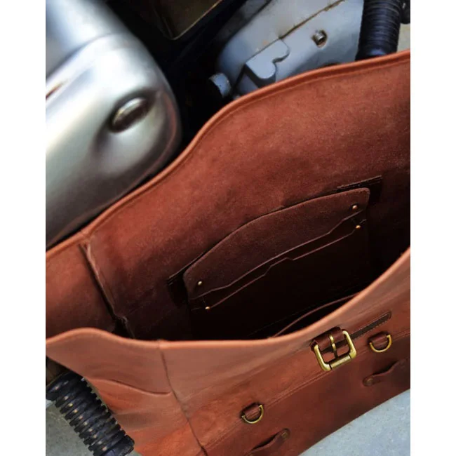 Tripmachine Trip Machine Backpack panniers vintage tan